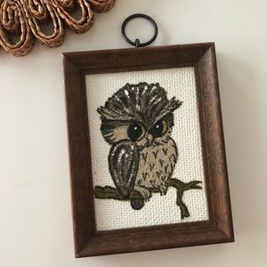mini owl wall decor